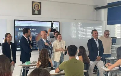 El colegio La Salle Maó, protagonista en la inauguración del curso escolar con la visita de la presidenta de las Islas Baleares, Marga Prohens, y el Conseller de Educación, Antoni Vera