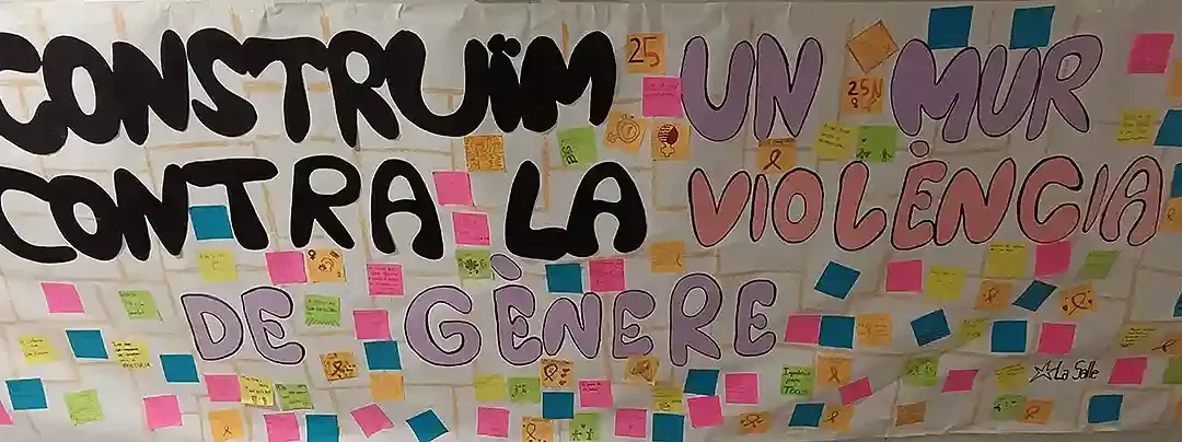 La Comunidad Educativa de La Salle l’Alcora se ha unido para conmemorar el Día internacional de la eliminación de la violencia contra la mujer